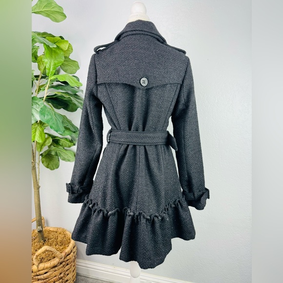 BB DAKOTA Black Sparkle Princess Fit & Flare Black Peacoat - Picture 2 of 10